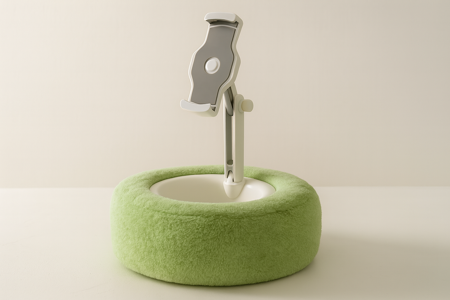 Bol avec support téléphone vert