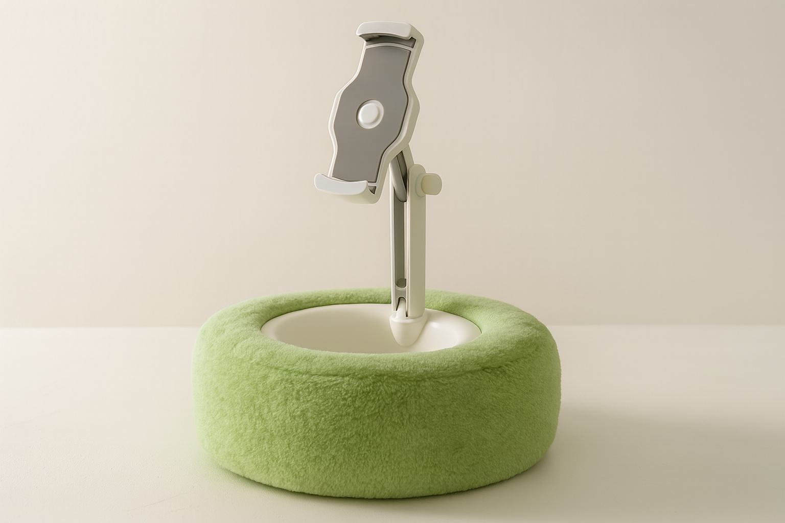 Bol avec support téléphone vert