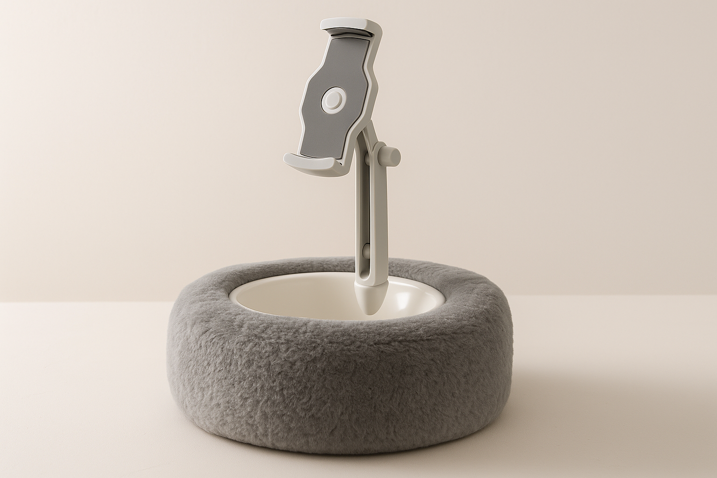 Support pour gamelle identique en gris